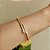 Bracelete em banho de ouro 18k cravejado de zircônias cristais - Imagem 2