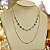 Choker banhada em ouro 18k com corações de cristais coloridos - Imagem 2