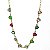 Choker banhada em ouro 18k com corações de cristais coloridos - Imagem 1