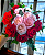 Buquê 15 Rosas 2 Cores - Imagem 1