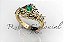 Anel Formatura Feminino Nova Deli Ouro 18k - Imagem 3