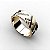 Anel Formatura Masculino Hermes Ouro 18 k - Imagem 5