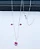 Choker Coração Rosa 35+5cm - Imagem 2
