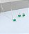 Conjunto Brinco + Colar Verde 45cm - Imagem 1