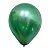 BALÃO METALIZADO 9'' POLEGADAS C/25 UNIDADES - VERDE - Imagem 1