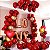 Balão Liso N°9 Happy Day C/50 Unidades Vermelho Paixão - Imagem 2
