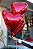 Balão de coração metalizado vermelho 5 Unidades 40cm - Imagem 2