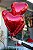 Balão de coração metalizado vermelho 40cm 1 unidade - Imagem 2