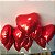 Balão de coração metalizado vermelho 40cm 1 unidade - Imagem 4