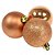 BOLAS DE NATAL 6CM ROSE GOLD MISTO C/ 8 UNIDADES - Imagem 3