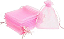 SAQUINHO DE ORGANZA ROSA 12X15CM COM 10 UNIDADES - Imagem 4