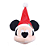 Pelúcia Enfeitada Cabeça Do Mickey C/ Gorro 20cm - 1 Unid - Imagem 2