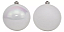 Bolas De Natal Grande Tubo Branco Nacarado 12cm - C/4 Unid - Imagem 3
