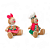 Casal Pelúcia Gingerbread Decorativo Enfeite Natalino 26cm - Imagem 3