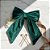Laço Veludo Luxo Verde (m) 30cm Decorativo - Unid - Imagem 1