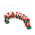 Enfeite De Madeira Trem Decorativo Natal Com 7 Vagões Colorido Trenzinho - Unid - Imagem 3