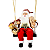 Enfeite Natalino Balão C/ Papai Noel Musical C/ Led 88cm - Imagem 3