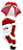Enfeite Natalino Papai Noel Paraquedista 45cm - Unid - Imagem 2