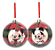 Bola De Natal Disney Mickey E Minnie 10cm - C/2 Unid - Imagem 1