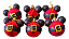 Bola De Natal Mickey Disney 6cm C/6 Unidades - Imagem 2