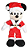Pelúcia Mickey Mouse Com Roupa De Papai Noel 45cm - Natal - Imagem 1