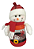 Pote Plástico Boneco De Neve Natalino 14x26cm - Unid - Imagem 2
