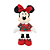 Pelucia Minnie Roupa Xadrez Vermelho Disney Natal 78cm - Un - Imagem 1