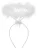 Tiara De Anjo Branca Acessório Carnaval - Unid - Imagem 1