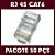 CONECTOR RJ45 CAT6 MACHO PACOTE C/ 50 UN. - Imagem 1