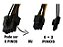CABO ADAPTADOR PCI-EXPRESS 6+2 PINOS X 2 MOLEX - Imagem 3