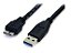 CABO USB 3.0 P/ HD EXTERNO A MACHO P/ B MACHO 50 CM. - Imagem 1