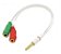 ADAPTADOR DE ÁUDIO P3 MACHO P/ 2 P2 FÊMEA - Imagem 1