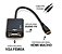 CONVERSOR HDMI MACHO X VGA FEMÊA C/ ÁUDIO - Imagem 1