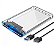 GAVETA EXTERNA USB 3.0 P/ HD 2.5“ SATA TRANSPARENTE - Imagem 1