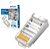 CONECTOR RJ45 CAT6 MACHO BLINDADO C/ 10 UN - Imagem 1