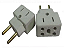 ADAPTADOR TOMADA QUADRADO 10A/20A C/ 10 - Imagem 2