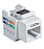 CONECTOR RJ45 CAT5e FÊMEA (KEYSTONE) - Imagem 1