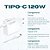 CARREGADOR CELULAR 120W USB C/ CABO USB-C - Imagem 2