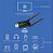 ADAPTADOR WIRELESS AJ-N44-H WIFI 6 DUAL BAND - Imagem 2