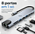 HUB USB-C 8 EM 1 C/ RJ45 / HDMI/ USB 3.0 - Imagem 2