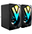 CAIXA DE SOM TGT RAINBOW PRETA USB - Imagem 1