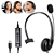 FONE DE OUVIDO C/ MICROFONE P/ CALL CENTER USB - Imagem 2