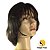 Peruca Lace Cabelo Humano: Castanho Escuro - Liso Ondulado - Imagem 5