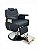 Cadeira de barbeiro profissional New Black Hidraulica Reclinavel - Imagem 1