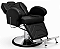 Cadeira para barbearia profissional Hidraulica Reclinavel Amanhecer Black - Imagem 2