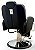 Cadeira para barbearia profissional Hidraulica Reclinavel Amanhecer Black - Imagem 2