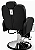 Cadeira para barbearia profissional Hidraulica Reclinavel Amanhecer Black - Imagem 4