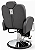Cadeira para barbearia profissional Hidraulica Reclinavel Amanhecer Black - Imagem 7