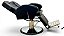 Cadeira para barbearia profissional Hidraulica Reclinavel Amanhecer Black - Imagem 4