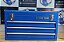 BAU METALICO COM 3 GAVETAS E COM TAMPA SUPERIOR (AZUL) - 87A07A-B - KING TONY - Imagem 1